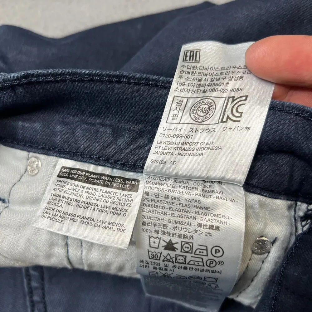 Levis 511 Jeans Men's 33 X 30 Blue Denim Slim Fit Straight Leg Classic 5-Pocket